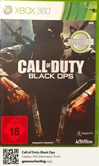 Call of Duty: Black Ops Xbox 360, Germany box front