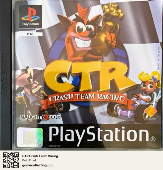 CTR Crash Team Racing PlayStation, PAL box front
