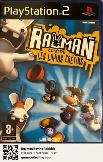 Rayman Raving Rabbids PlayStation 2, France box front