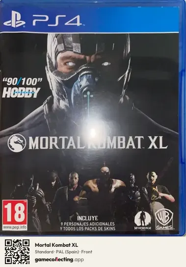 Mortal Kombat XL PlayStation 4, Spain box front