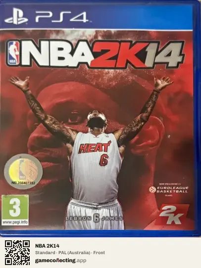 NBA 2K14 PlayStation 4, Australia box front