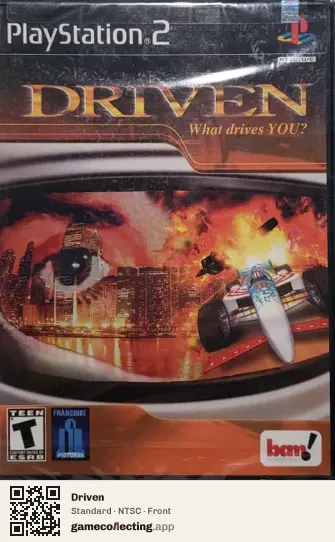 Driven PlayStation 2, NTSC box front