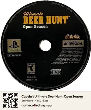 Cabela's Ultimate Deer Hunt: Open Season PlayStation, NTSC disc