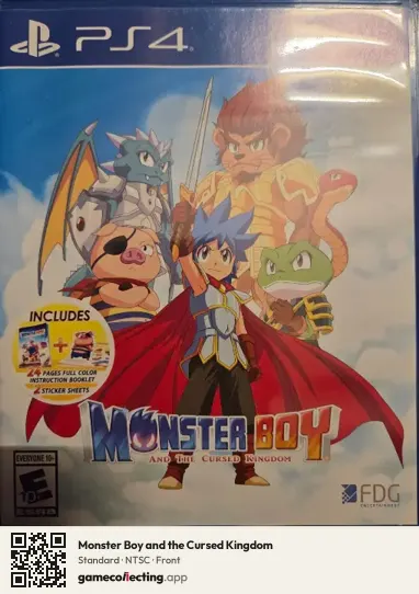 Monster Boy and the Cursed Kingdom PlayStation 4, NTSC box front