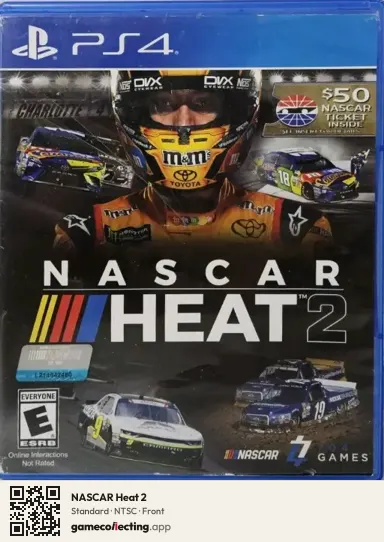 NASCAR Heat 2 PlayStation 4, NTSC box front