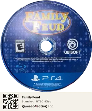Family Feud PlayStation 4, NTSC disc