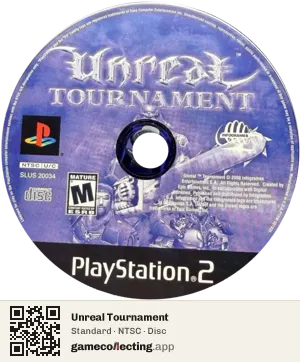 Unreal Tournament PlayStation 2, NTSC disc