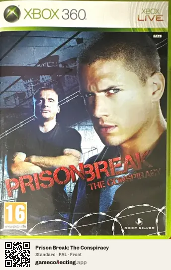 Prison Break: The Conspiracy Xbox 360, PAL box front