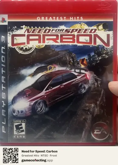 Need for Speed: Carbon PlayStation 3, NTSC box front