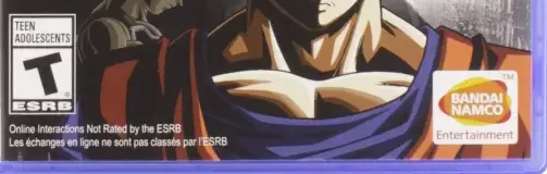 Dragon Ball Xenoverse 2, the ESRB box on its front