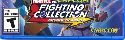 Marvel vs. Capcom Fighting Collection: Arcade Classics, the ESRB box on its front