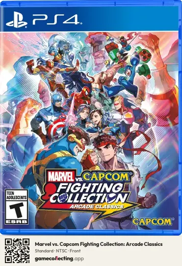 Marvel vs. Capcom Fighting Collection: Arcade Classics PlayStation 4, NTSC box front