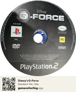 Disney's G-Force PlayStation 2, PAL disc