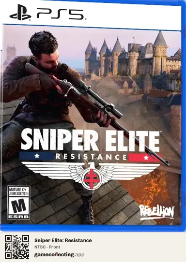Sniper Elite: Resistance PlayStation 5, NTSC box front