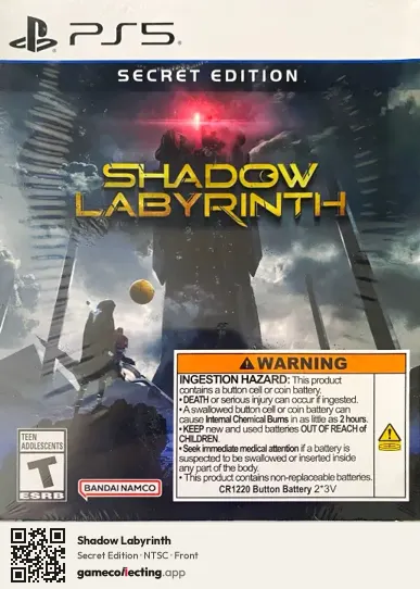 Shadow Labyrinth PlayStation 5, NTSC box front