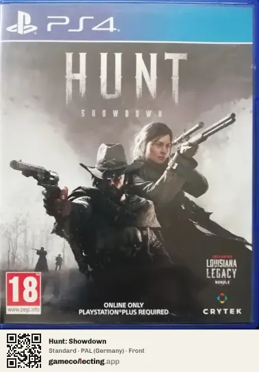 Hunt: Showdown PlayStation 4, Germany box front