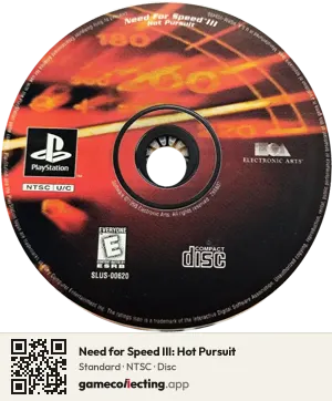 Need for Speed III: Hot Pursuit PlayStation, NTSC disc