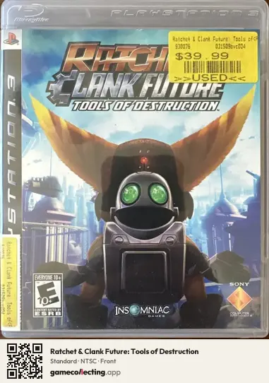 Ratchet & Clank Future: Tools of Destruction PlayStation 3, NTSC box front