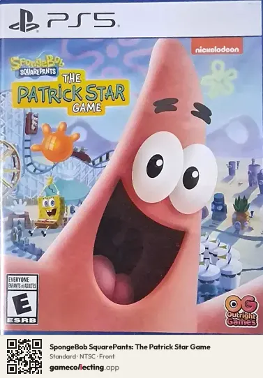 SpongeBob SquarePants: The Patrick Star Game PlayStation 5, NTSC box front