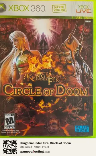Kingdom Under Fire: Circle of Doom Xbox 360, NTSC box front