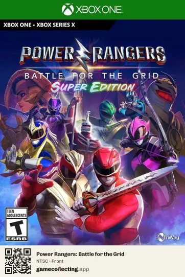 Power Rangers: Battle for the Grid Xbox One, NTSC box front