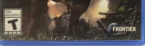 Jurassic World Evolution, the ESRB box on its front