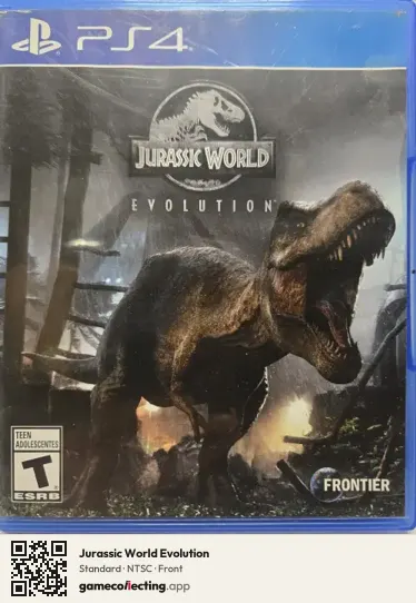 Jurassic World Evolution PlayStation 4, NTSC box front