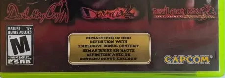 Devil May Cry HD Collection, the ESRB box on its front