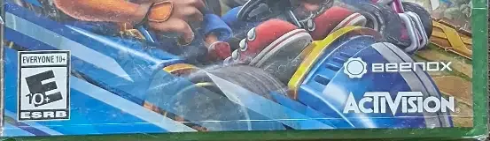 Crash Team Racing Nitro-Fueled, the ESRB box on its front