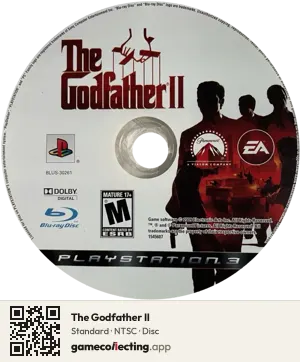 The Godfather II PlayStation 3, NTSC disc