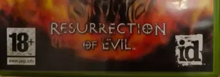 Doom 3: Resurrection of Evil, the PEGI square on its front