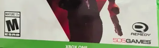 Control, the ESRB box on its front
