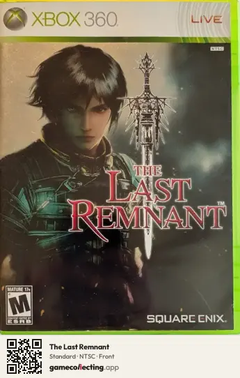 The Last Remnant Xbox 360, NTSC box front