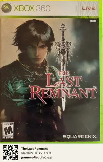 The Last Remnant Xbox 360, NTSC box front