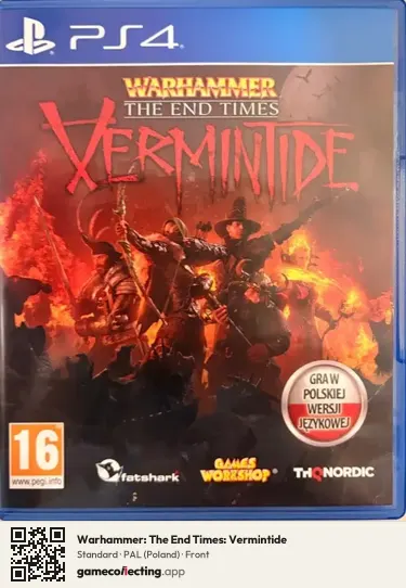 Warhammer: The End Times: Vermintide PlayStation 4, Poland box front