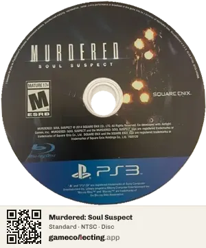 Murdered: Soul Suspect PlayStation 3, NTSC disc