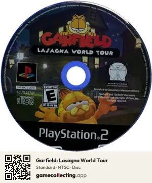 Garfield: Lasagna World Tour PlayStation 2, NTSC disc