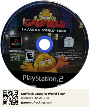 Garfield: Lasagna World Tour PlayStation 2, NTSC disc