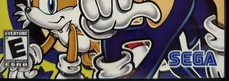 Sonic Mega Collection Plus, the ESRB box on its front