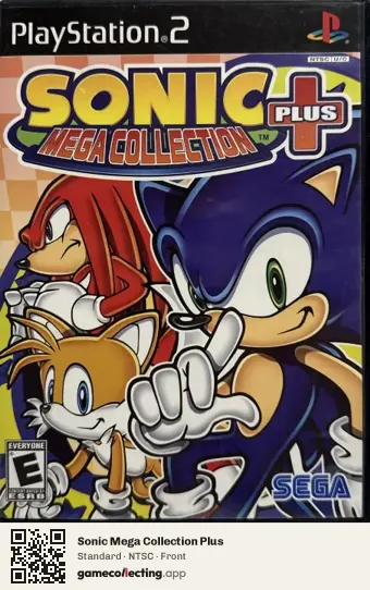 Sonic Mega Collection Plus PlayStation 2, NTSC box front