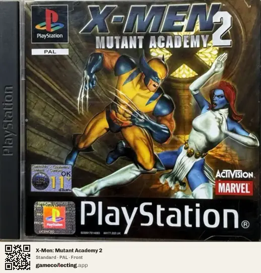 X-Men: Mutant Academy 2 PlayStation, PAL box front