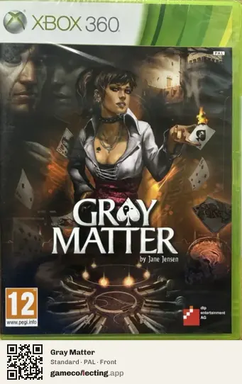Gray Matter Xbox 360, PAL box front