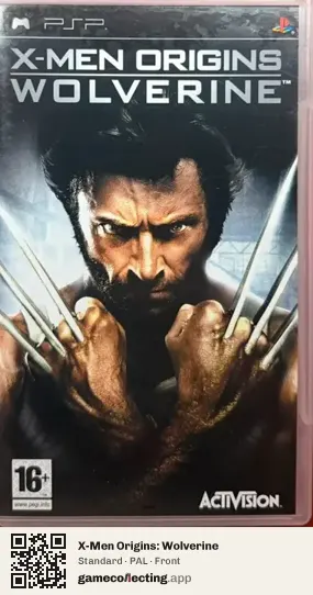 X-Men Origins: Wolverine PlayStation Portable, PAL box front