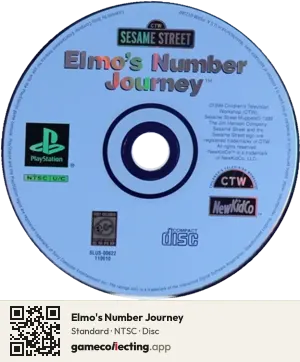 Elmo's Number Journey PlayStation, NTSC disc