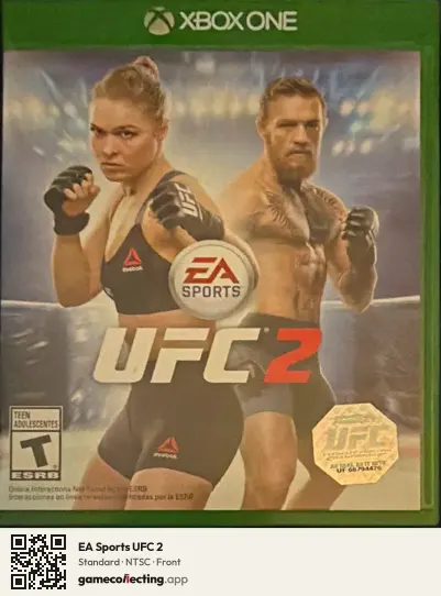 EA Sports UFC 2 Xbox One, NTSC box front