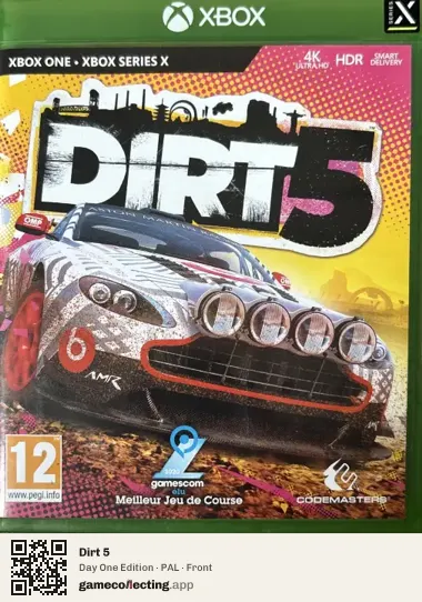 Dirt 5 Xbox One, PAL box front