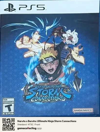 Naruto x Boruto: Ultimate Ninja Storm Connections PlayStation 5, NTSC box front