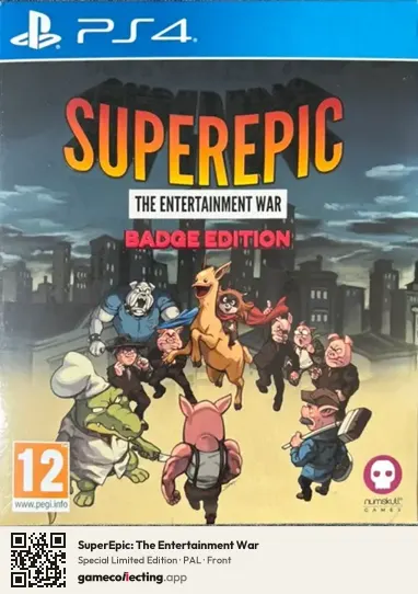 SuperEpic: The Entertainment War PlayStation 4, PAL box front