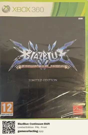 BlazBlue: Continuum Shift Xbox 360, PAL box front