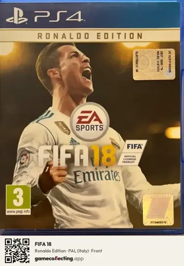 FIFA 18 PlayStation 4, Italy box front